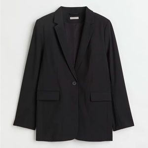 Single Breasted Black Blazer